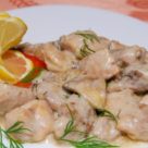 Курица в сливочно чесночном соусе